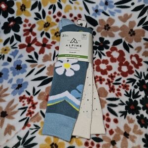 Alpine Design Girl's Blue and Cream Socks